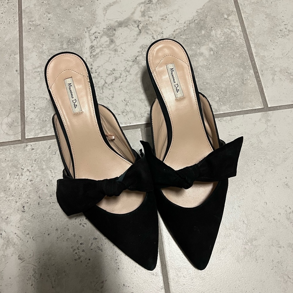 Massimo Dutti bow kitten heel